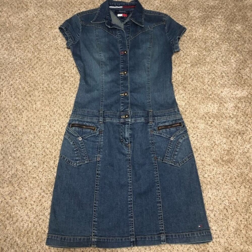 Vintage Y2K 2003 Tommy Jeans Denim Dress
